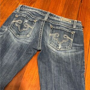 #18 Womens EUC REROCK for Express skinny jeans size 4 R